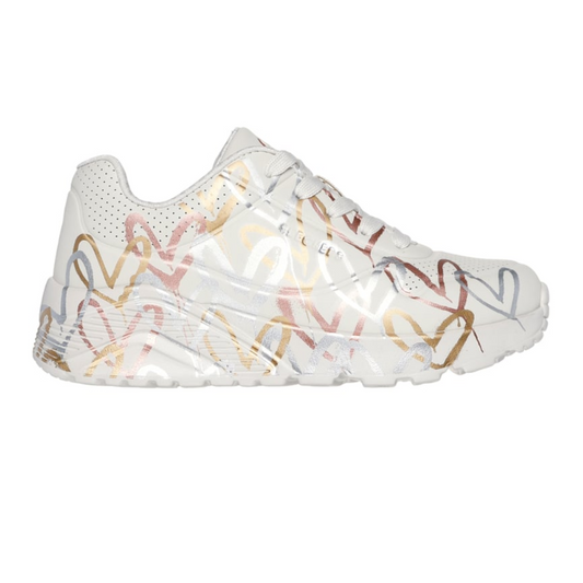 Skechers x JGoldcrown: Uno Lite - Metallic Love